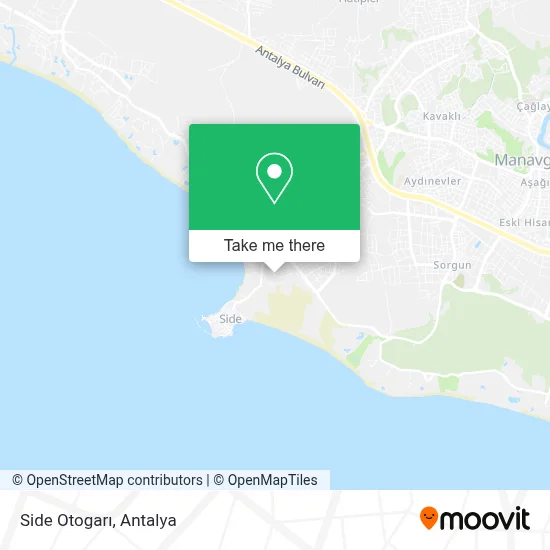 Side Otogarı map