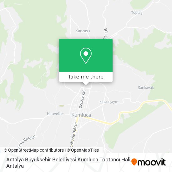Antalya Büyükşehir Belediyesi Kumluca Toptancı Hali map