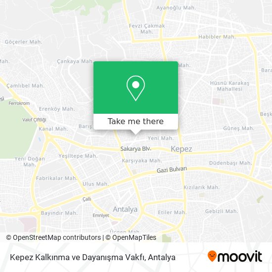 Kepez Kalkınma ve Dayanışma Vakfı map