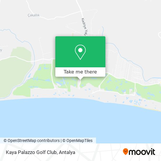 Kaya Palazzo Golf Club map