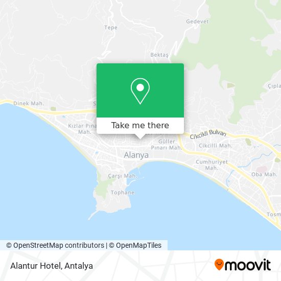 Alantur Hotel map