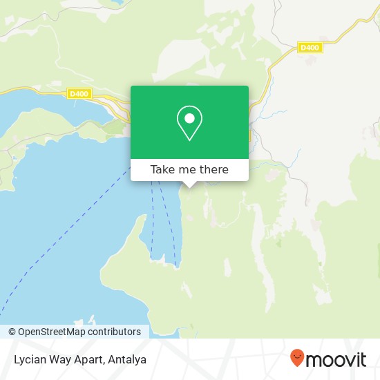 Lycian Way Apart map