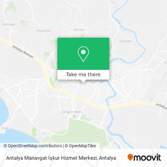 Antalya Manavgat İşkur Hizmet Merkezi map