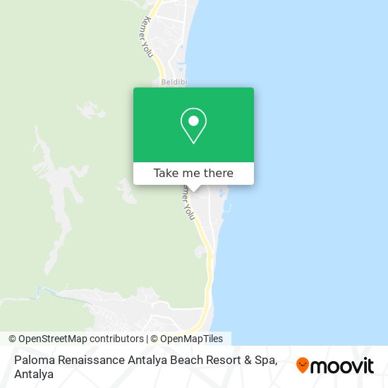 Paloma Renaissance Antalya Beach Resort & Spa map