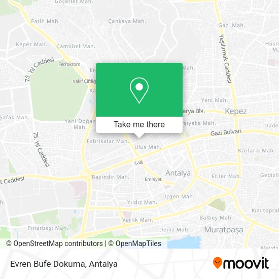 Evren Bufe Dokuma map