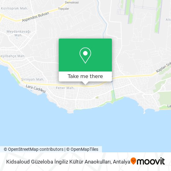 Kidsaloud Güzeloba İngiliz Kültür Anaokulları map