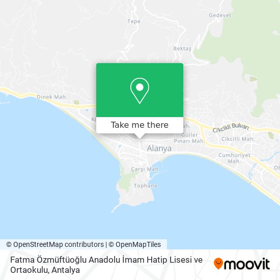 Fatma Özmüftüoğlu Anadolu İmam Hatip Lisesi ve Ortaokulu map