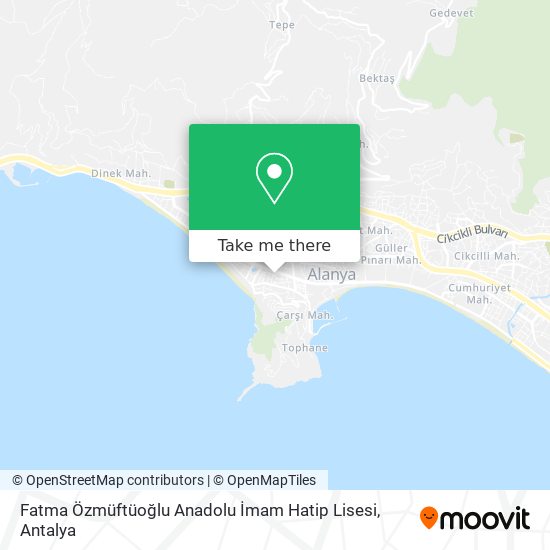 Fatma Özmüftüoğlu Anadolu İmam Hatip Lisesi map