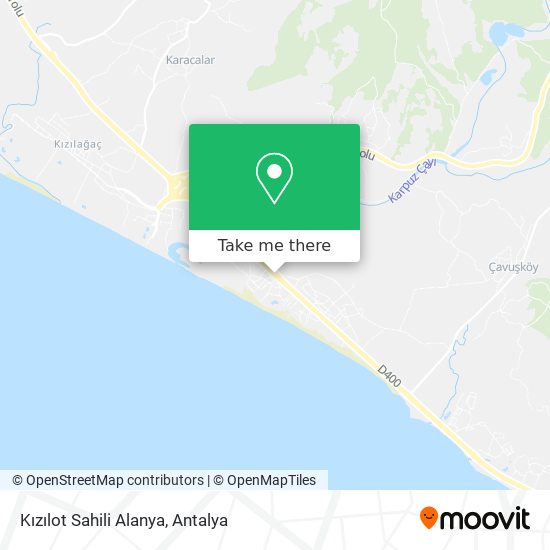 Kızılot Sahili Alanya map
