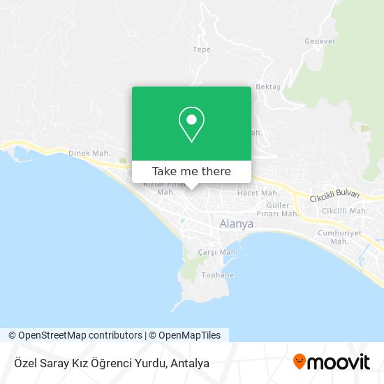 Özel Saray Kız Öğrenci Yurdu map