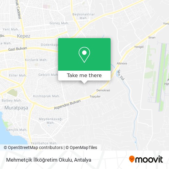 Mehmetçik İlköğretim Okulu map