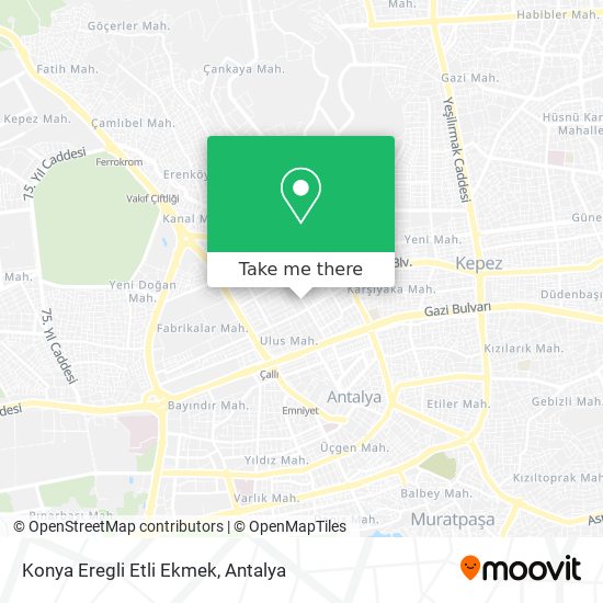 Konya Eregli Etli Ekmek map