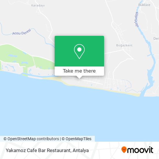 Yakamoz Cafe Bar Restaurant map
