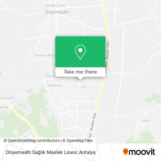 Döşemealtı Sağlık Meslek Lisesi map