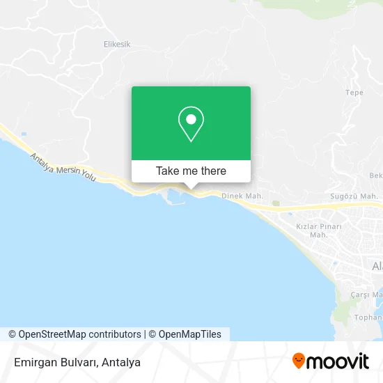 Emirgan Bulvarı map