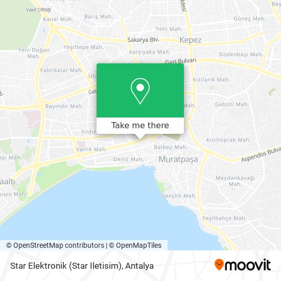 Star Elektronik (Star Iletisim) map