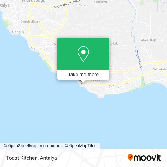 Toast Kitchen map