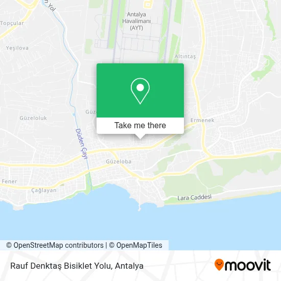 Rauf Denktaş Bisiklet Yolu map