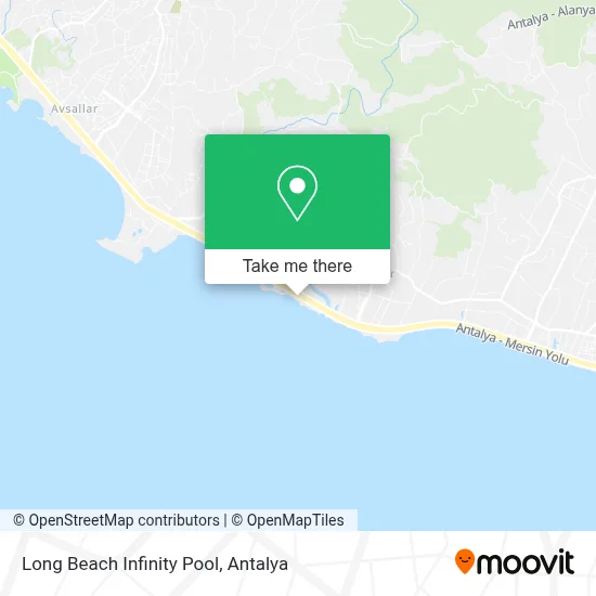 Long Beach Infinity Pool map