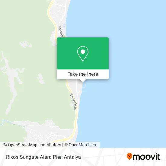 Rixos Sungate Alara Pier map