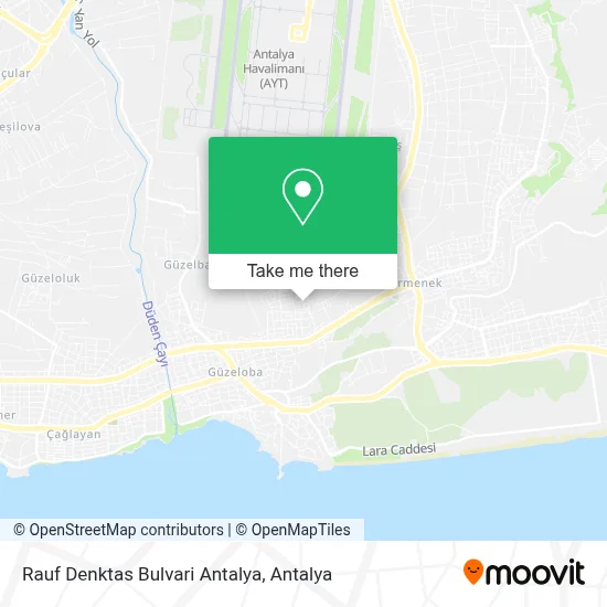 Rauf Denktas Bulvari Antalya map