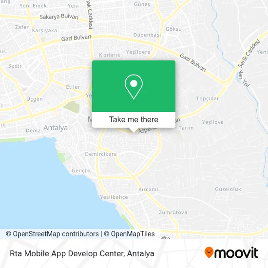 Rta Mobile App Develop Center map