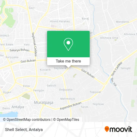 Shell Select map
