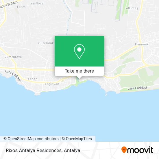 Rixos Antalya Residences map