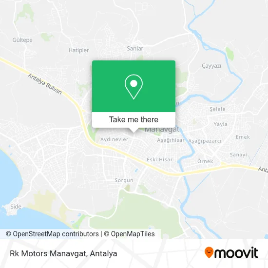 Rk Motors Manavgat map
