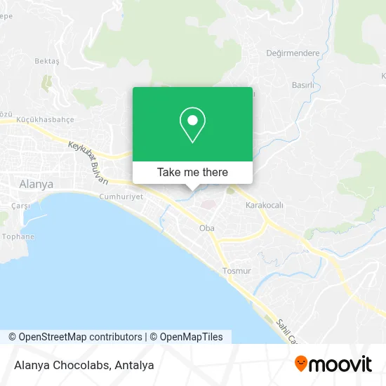 Alanya Chocolabs map