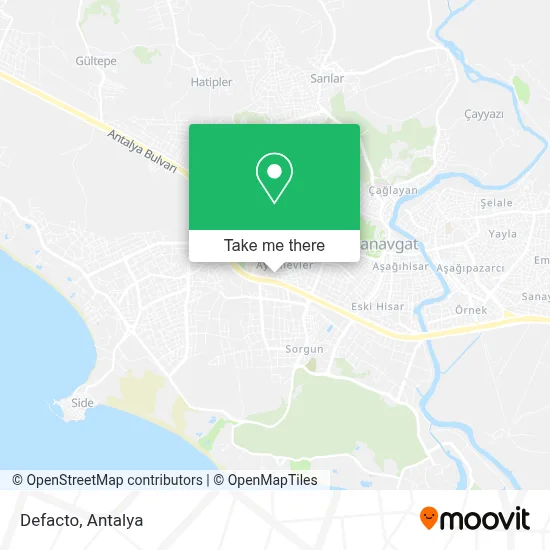 Defacto map