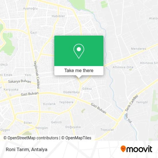 Roni Tarım map