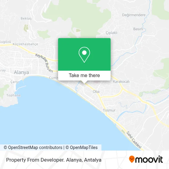 Property From Developer. Alanya map