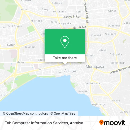 Tab Computer Information Services map