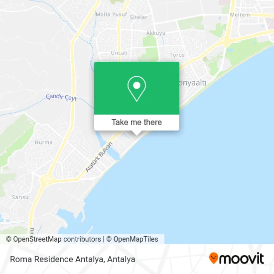 Roma Residence Antalya map