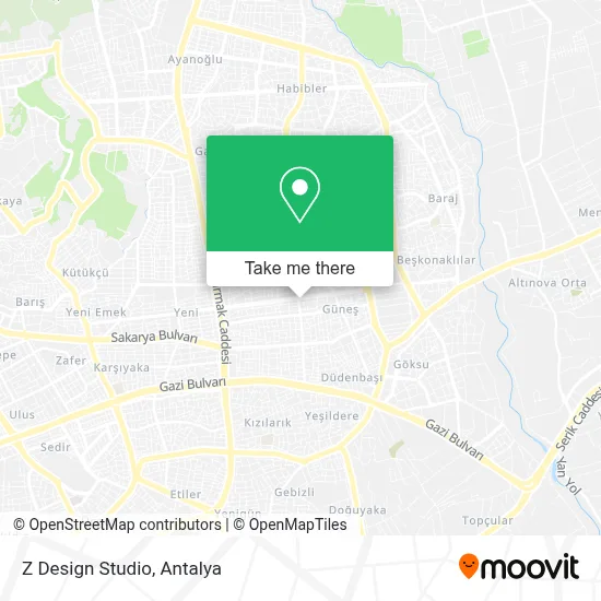 Z Design Studio map