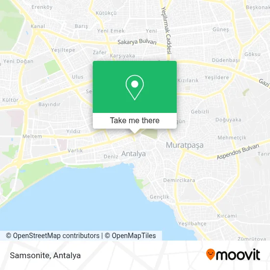 Samsonite map