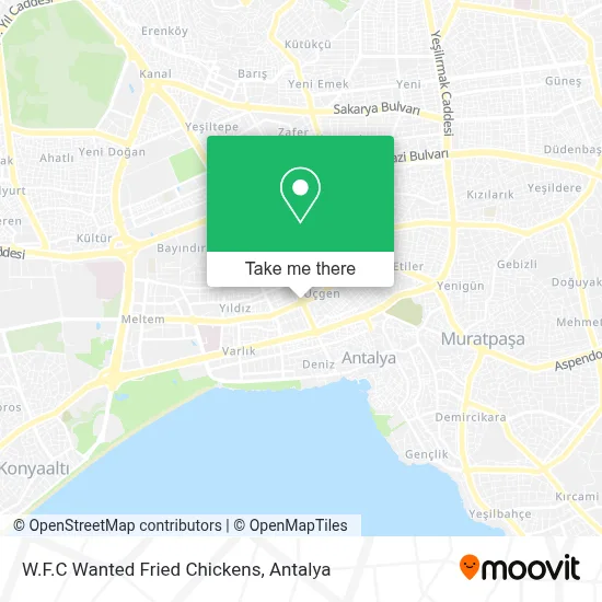 W.F.C Wanted Fried Chickens map