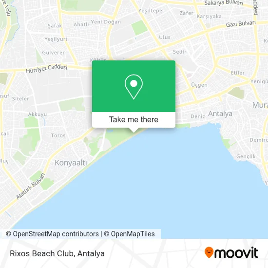 Rixos Beach Club map