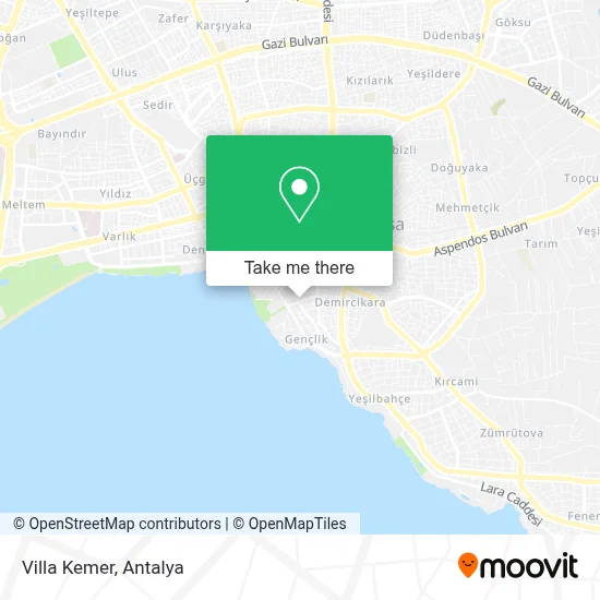 Villa Kemer map