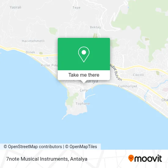 7note Musical Instruments map