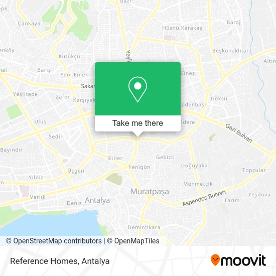 Reference Homes map