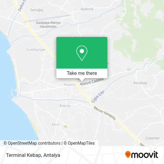 Terminal Kebap map