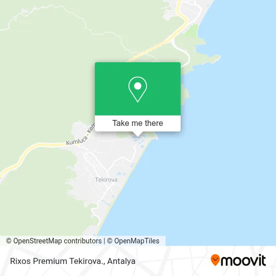 Rixos Premium Tekirova. map