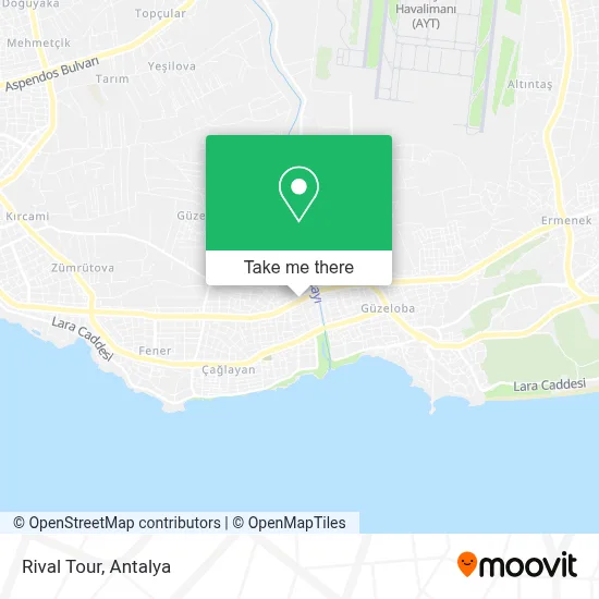 Rival Tour map