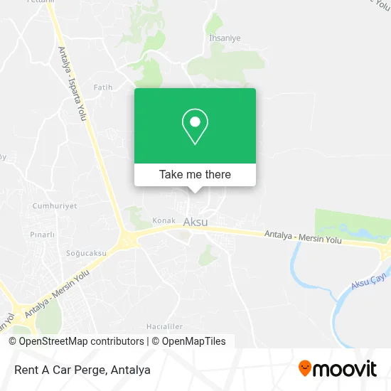 Rent A Car Perge map