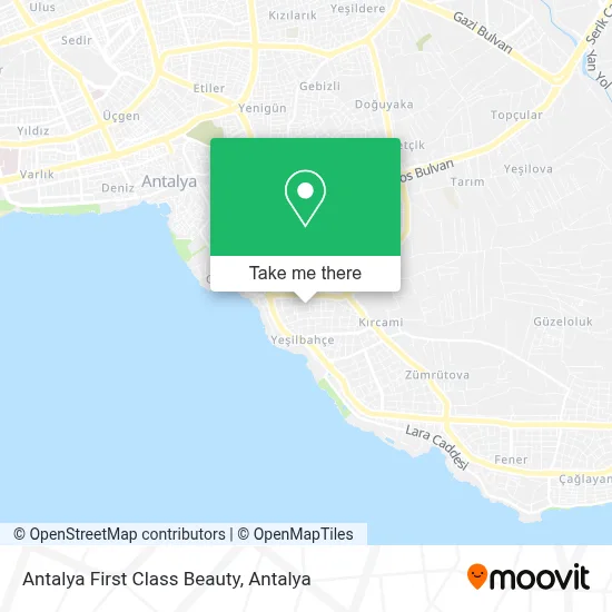 Antalya First Class Beauty map