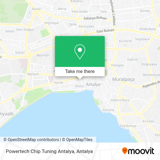 Powertech Chip Tuning Antalya map