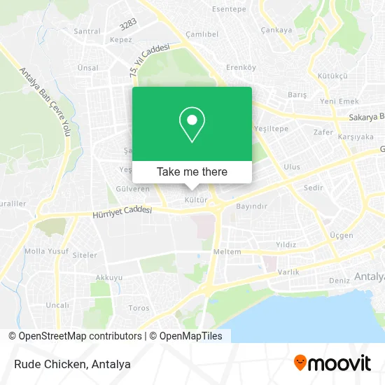 Rude Chicken map