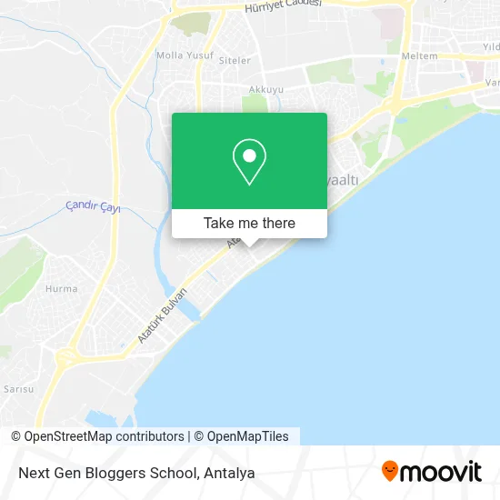 Next Gen Bloggers School map